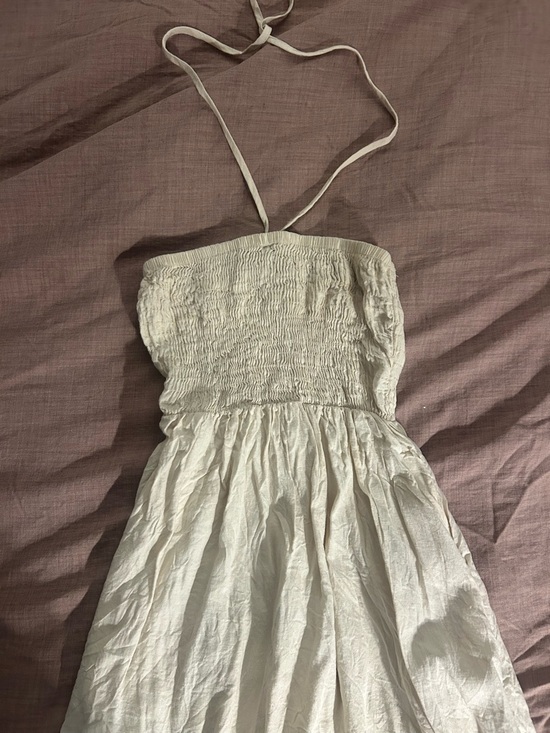 Urban Outfitters Dresses & Skirts - Urban Outfitters White Smocked Halter Mini Dress